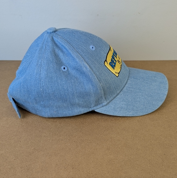 Cakeworthy Nickelodeon Rug Rats Reptar Bar Denim Strapback Ball Cap - Picture 2 of 14